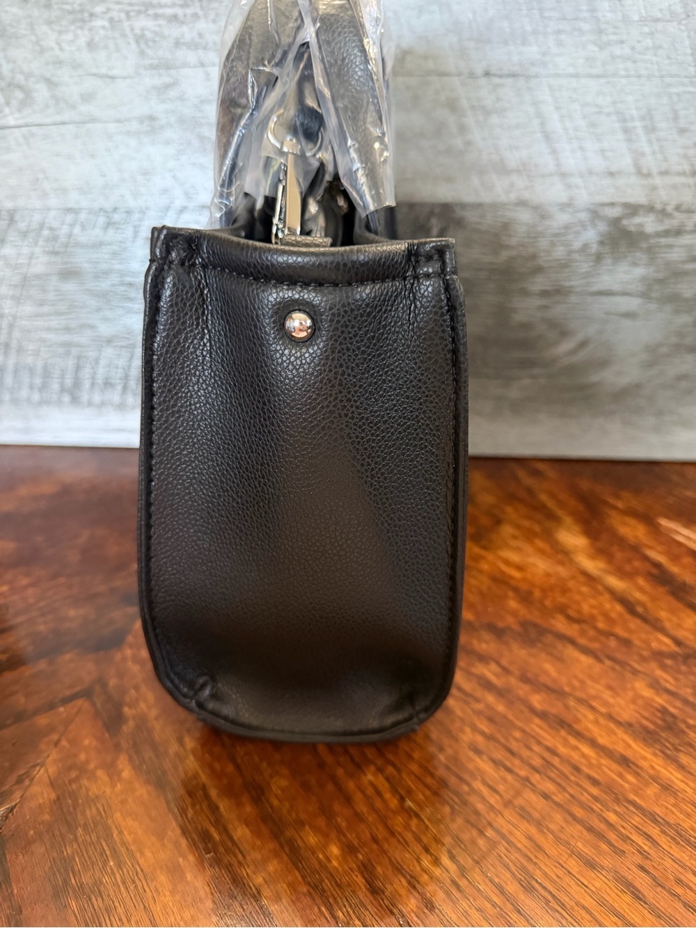 NWT Christian Lacroix Black Vally Pebble Small Structured Tote Crossbody - Picture 6 of 11